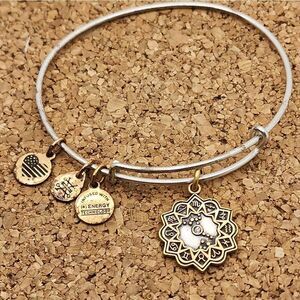 5/$21 ❤️ ALEX & ANI SILVER AND GOLD SCORPIO EXPANDABLE BANGLE CHARM BRACELET